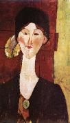 Amedeo Modigliani Portrait of Beatrice Hastings oil painting reproduction